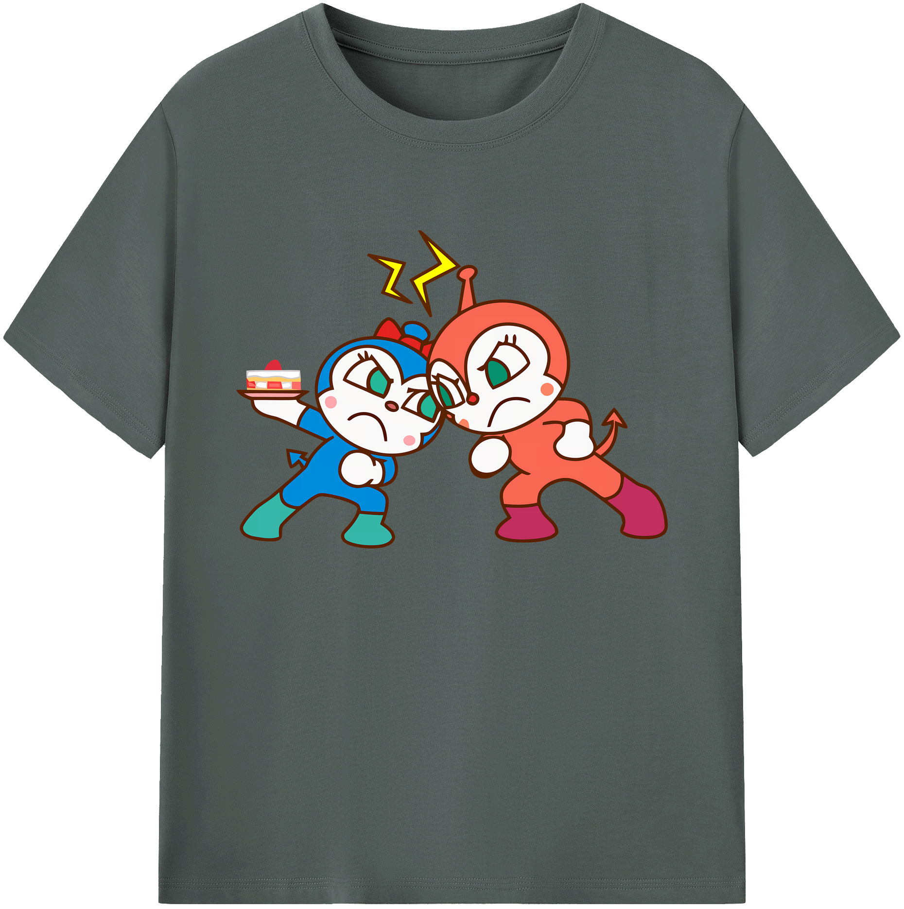 （画像用） アンパンマン Anpanman 綿100％ メンズ半袖Tシャツ｜肌触りやわらか＆通気性